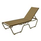 Country Club chaise lounge in brown